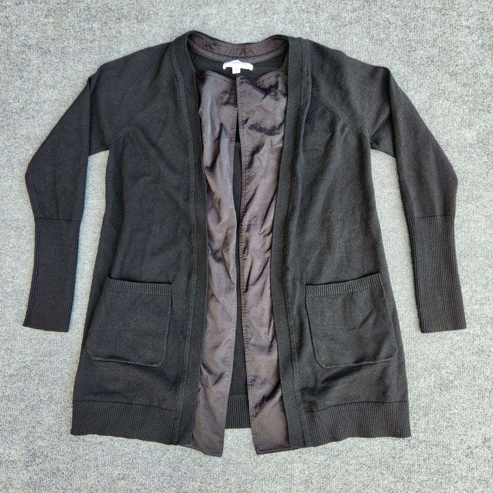 KF/Kaufman Franco Collective Cardigan Bamboo Open Thumb Hole Mixed Media Black M